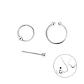 Conjunto de joyas para la nariz de plata mixta
