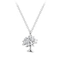Cadena de plata con dije árbol de la vida