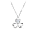 Cadena de plata ley 925 shamrock