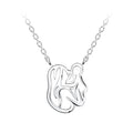 Collar de plata para mamá y bebé