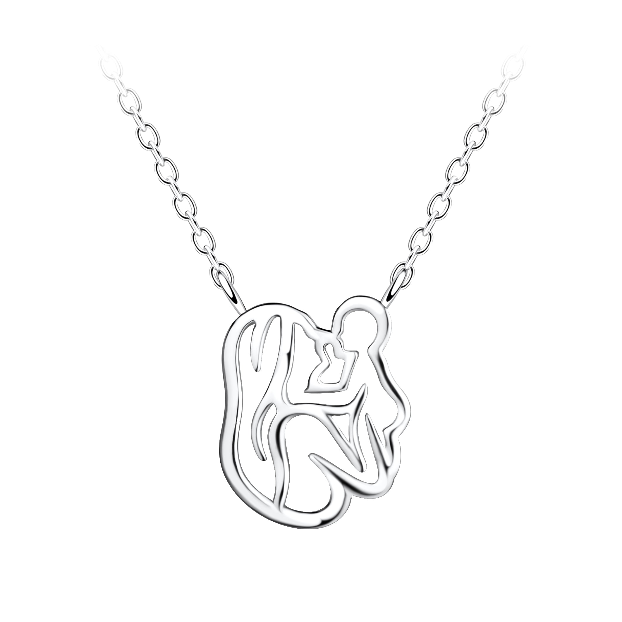 Collar de plata para mamá y bebé
