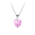 Collar de corazón de plata