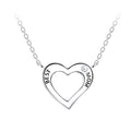 Collar de plata "Mejor mamá" - Blanco