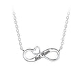 Cadena de plata con dije infinito Best Mom