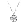 Cadena de plata con dije de árbol de la vida
