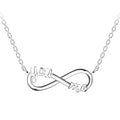 Cadena de plata con dije infinito tu y yo