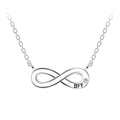 Cadena de plata con dije infinito BFF