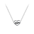 Collar de cuentas de plata para mamá