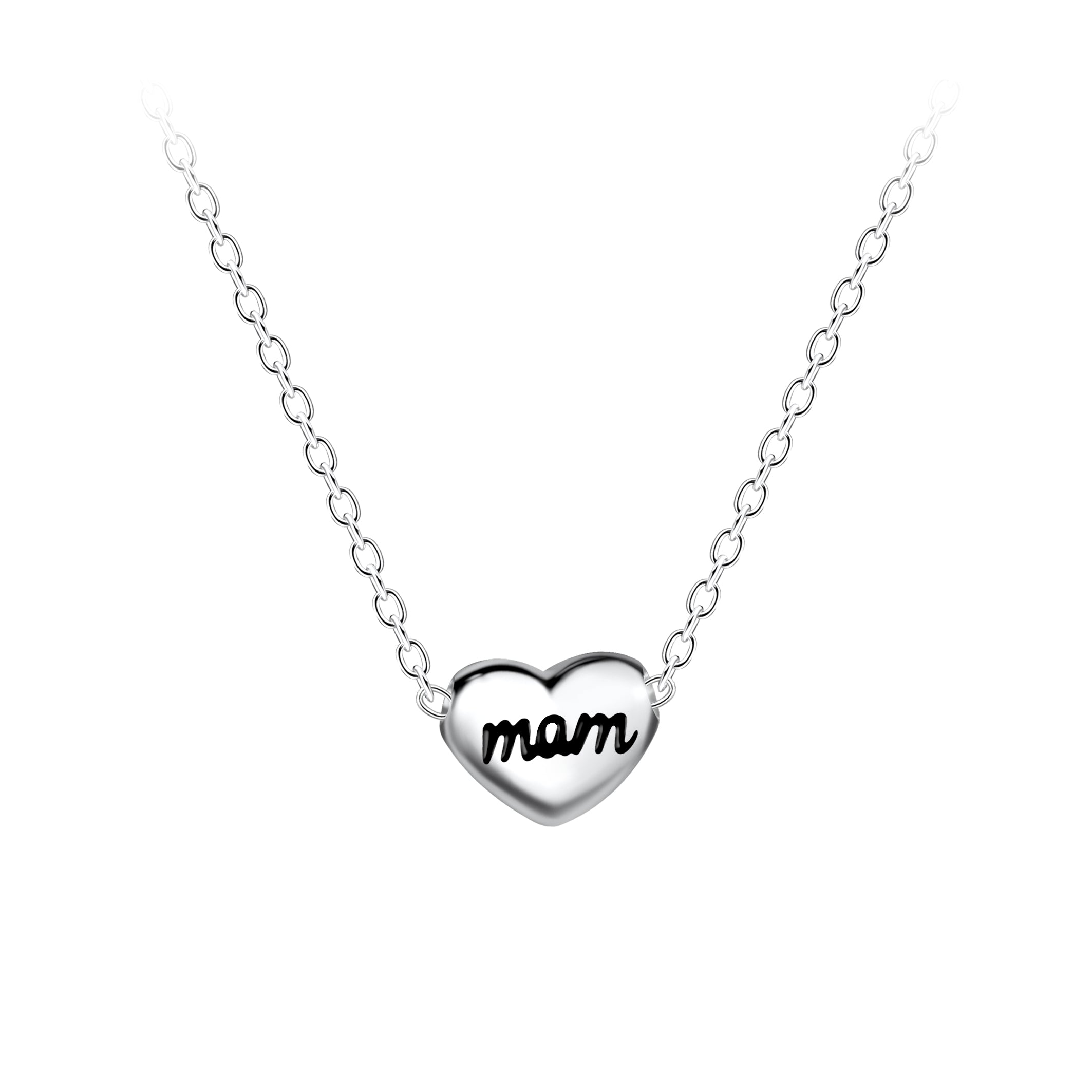 Collar de cuentas de plata para mamá