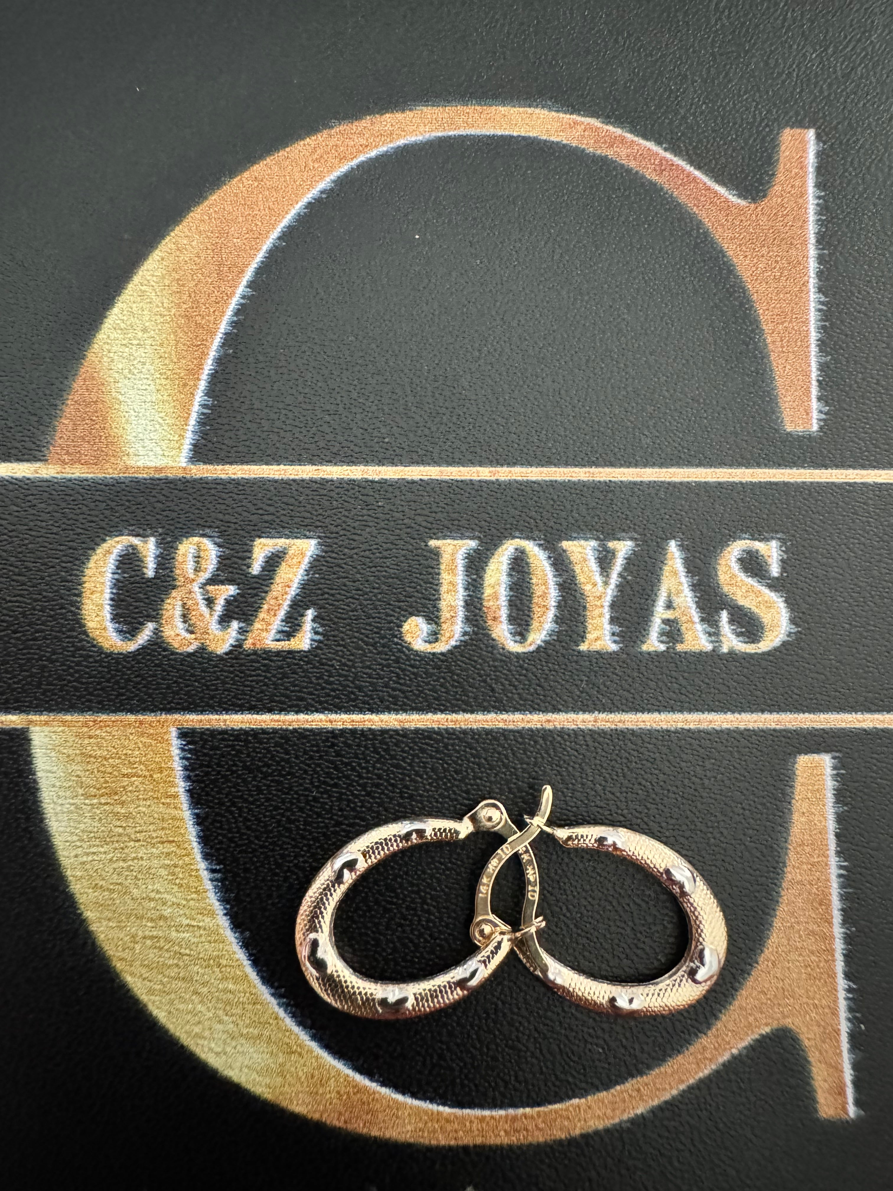 Candongas de oro 14k