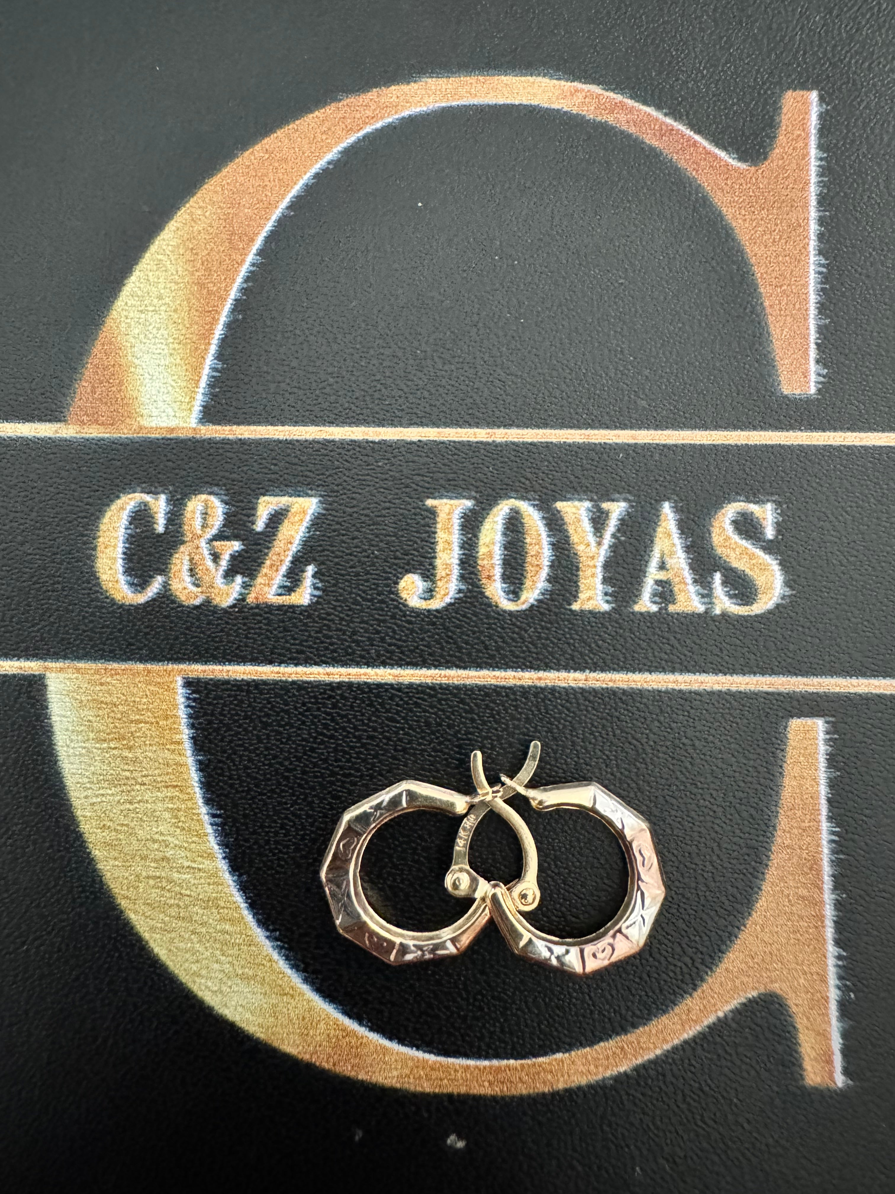 Candongas de oro 14k