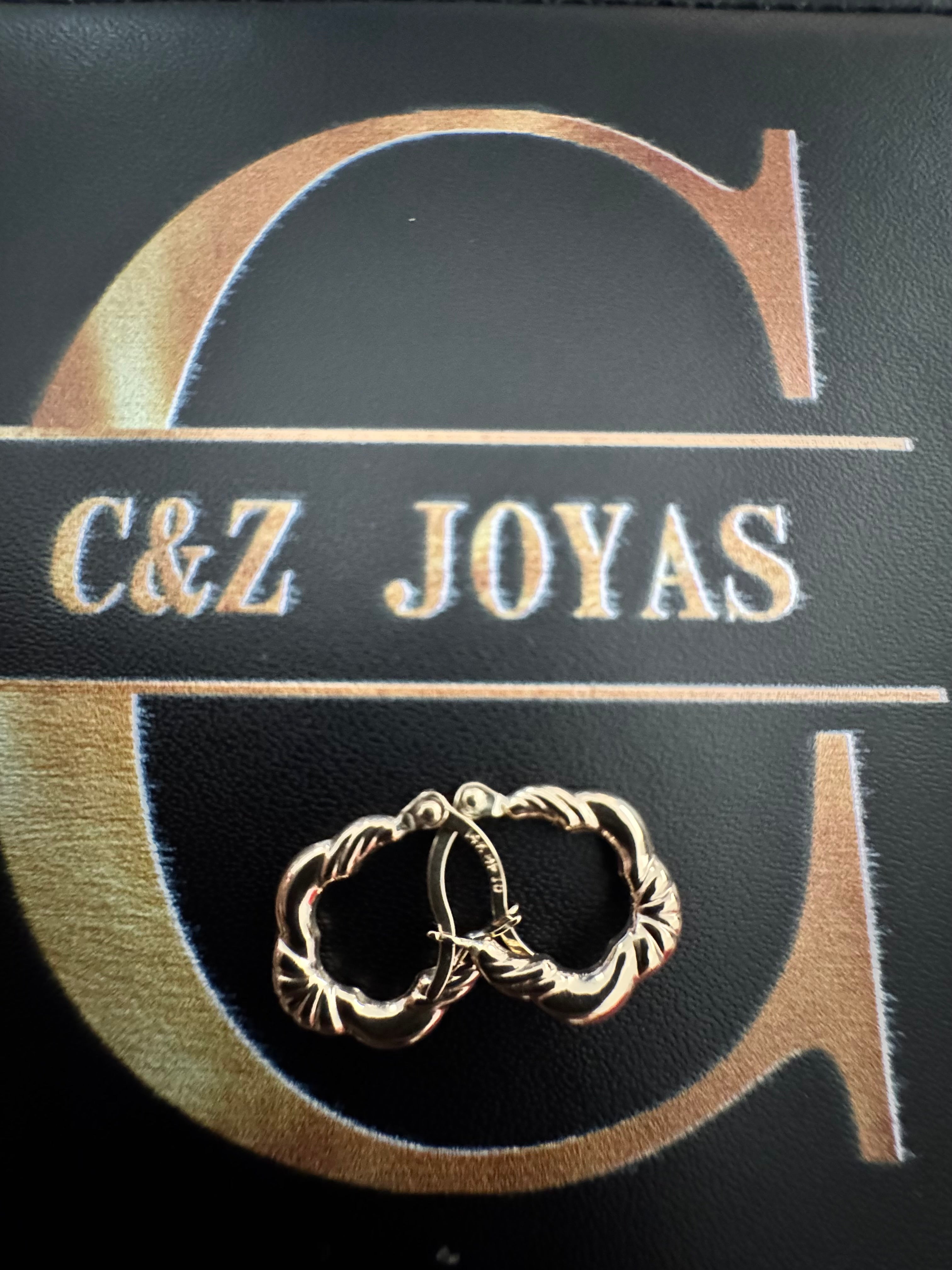 Candongas de oro 14k