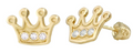 Aretes de oro 14k: Coronas Doradas