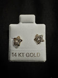 Aretes de oro 14K: Estrella de David