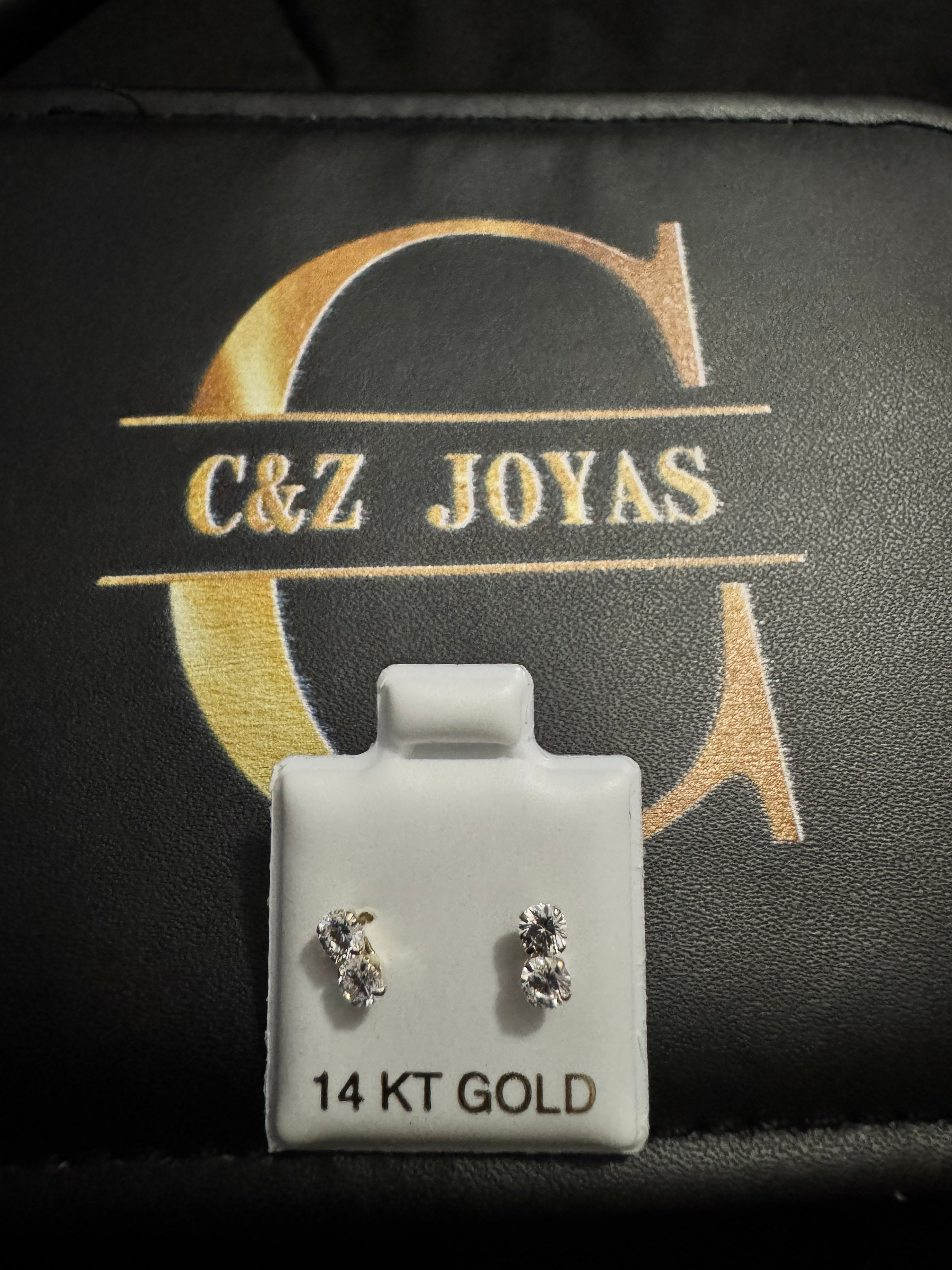 Aretes de oro 14k: Palmeras Doradas