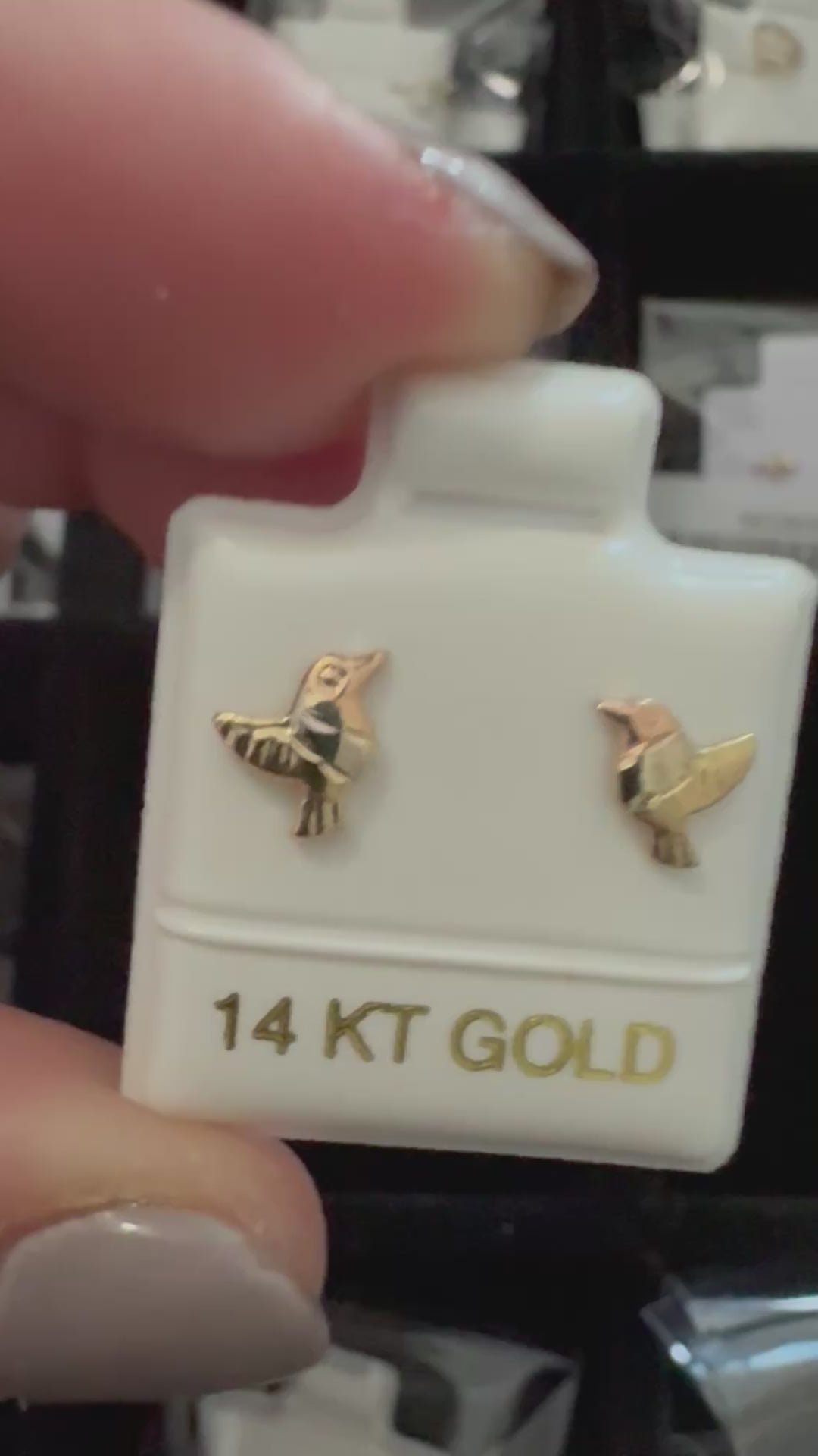 Aretes oro 14k